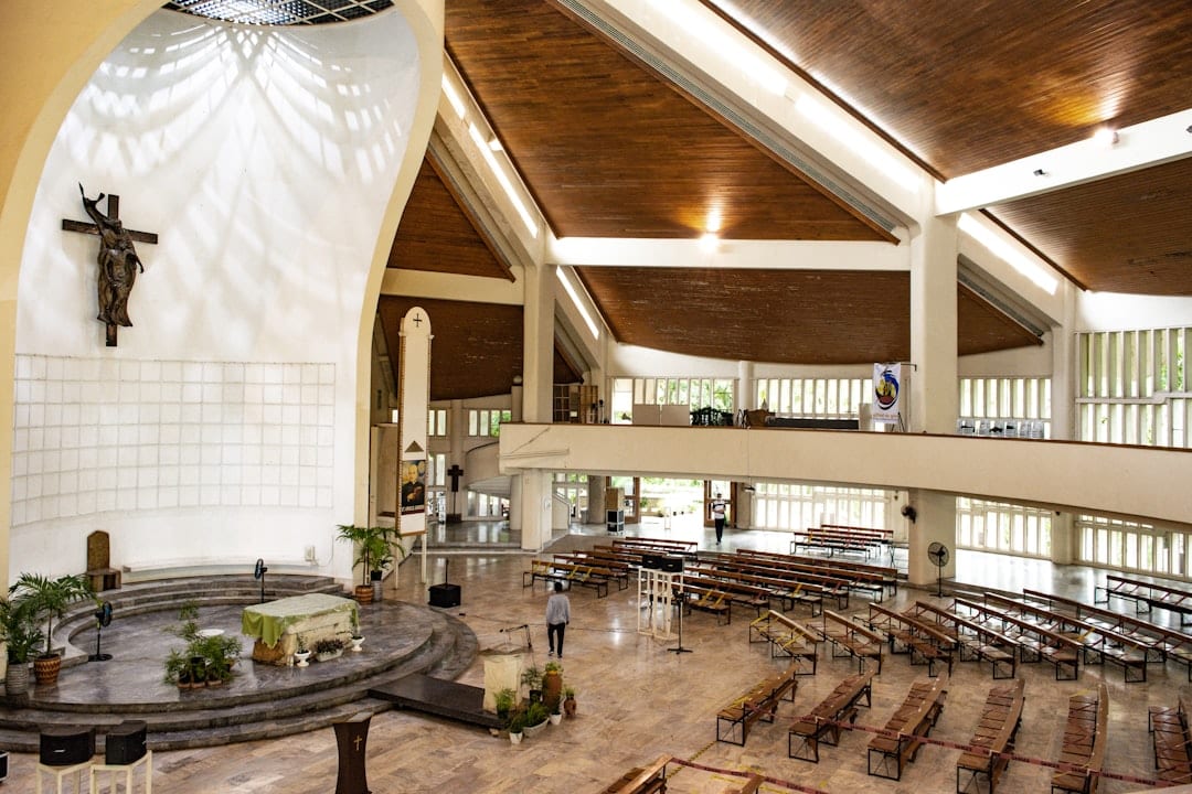 Elegant funeral chapel viewing room